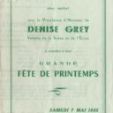 Affiche des Fêtes de printemps de UVP sous la présidence de Denise Grey